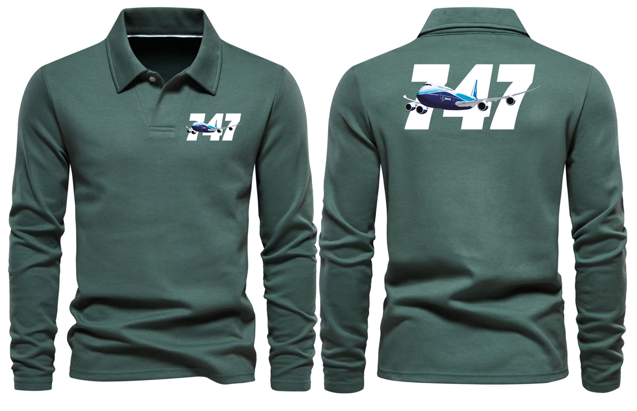 BOEING 747  LONG SLEEVE  POLO