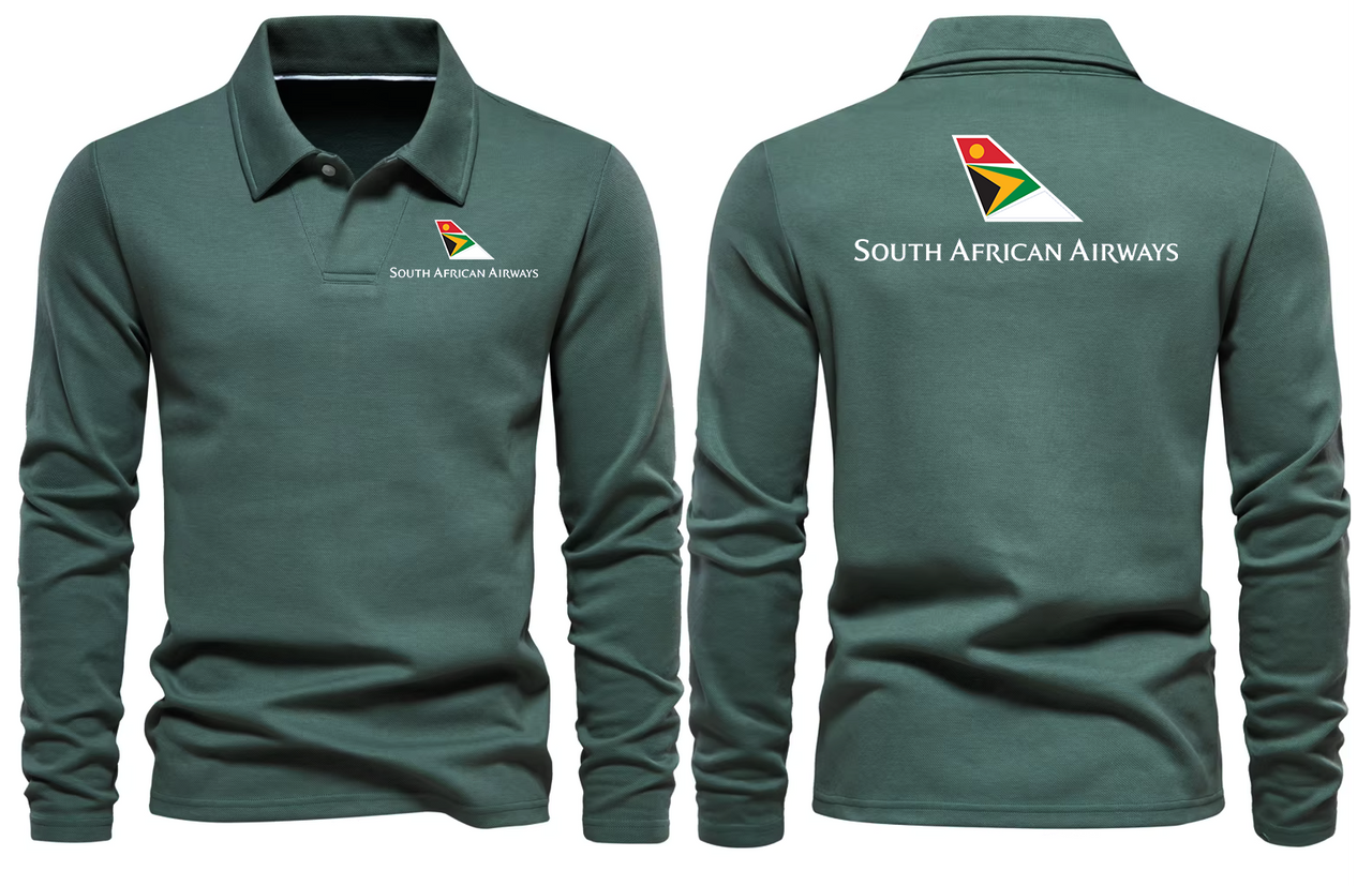 SOUTH AFRICA AIRWAYS LONG SLEEVE  POLO