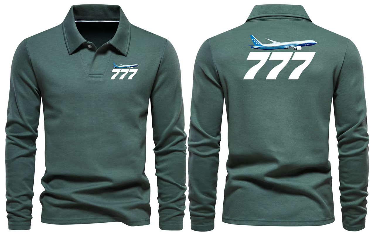 BOEING 777  LONG SLEEVE  POLO