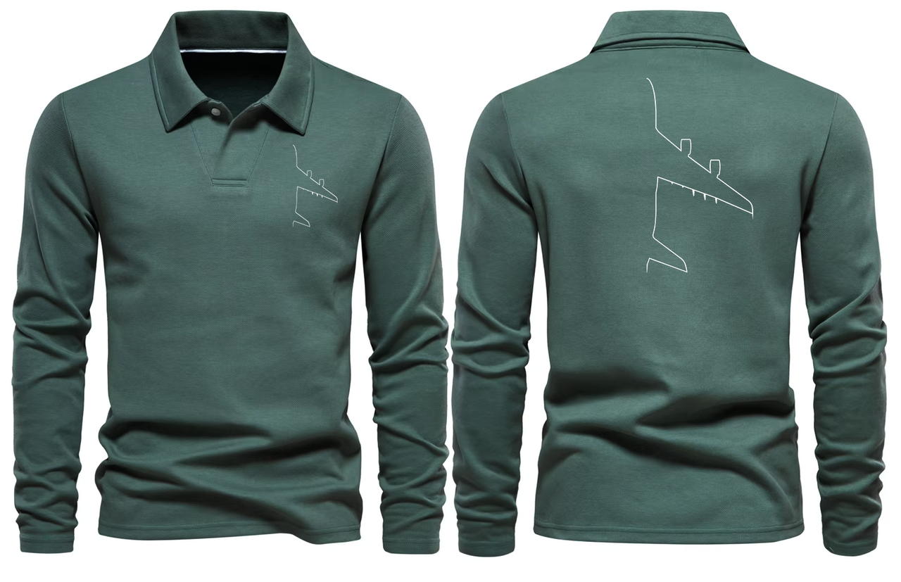 AIRBUS A380 LONG SLEEVE  POLO