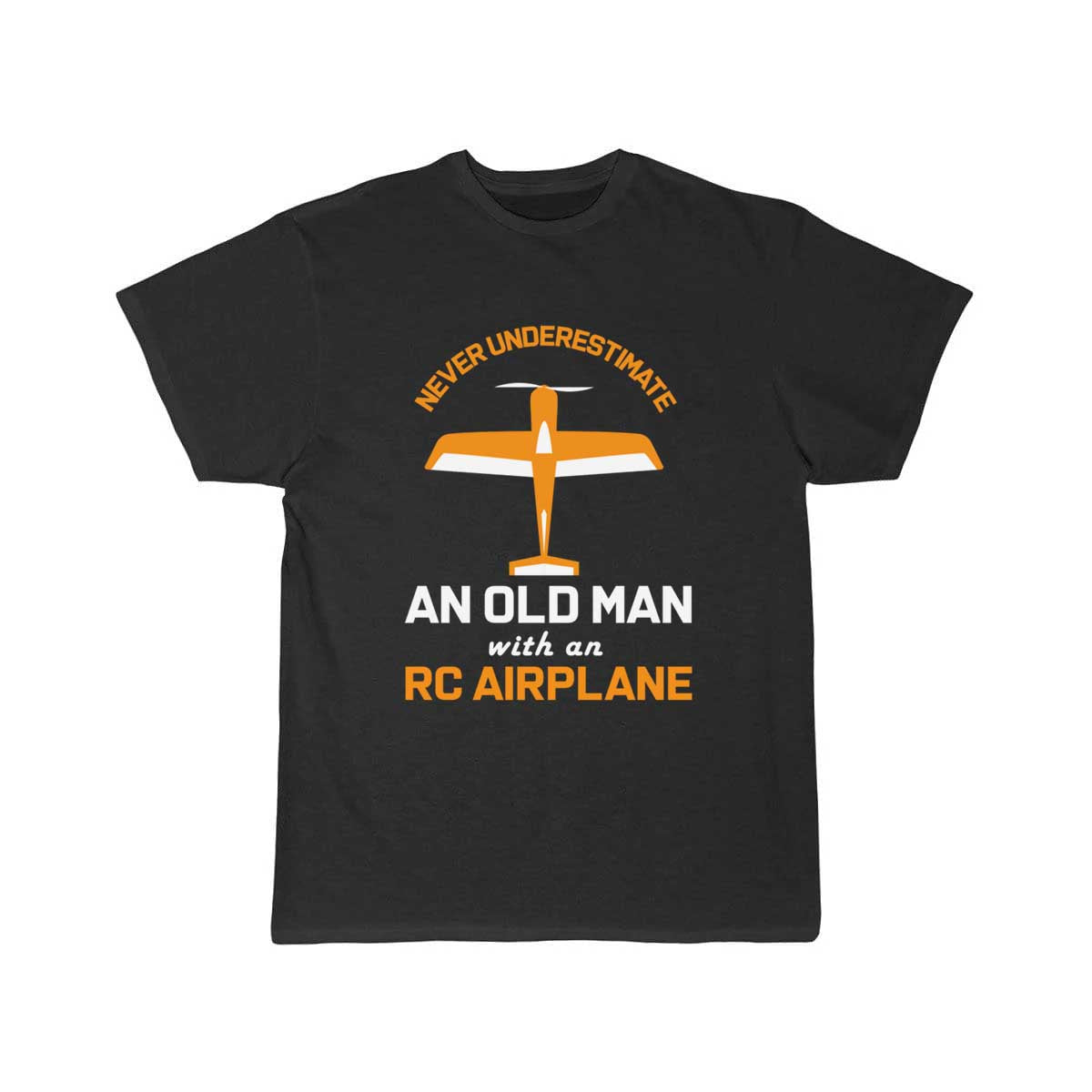 Old Man With RC Airplane T-SHIRT THE AV8R