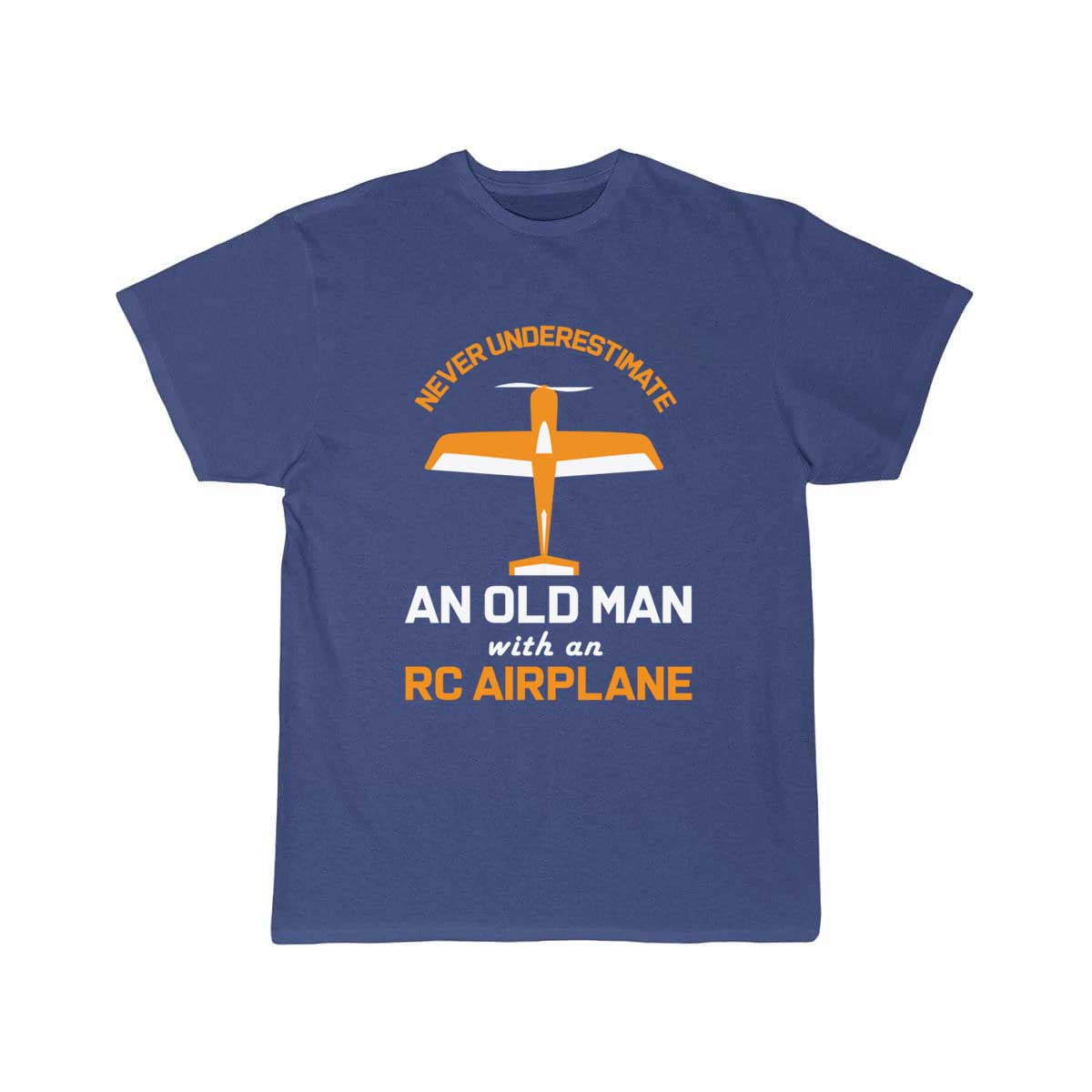 Old Man With RC Airplane T-SHIRT THE AV8R