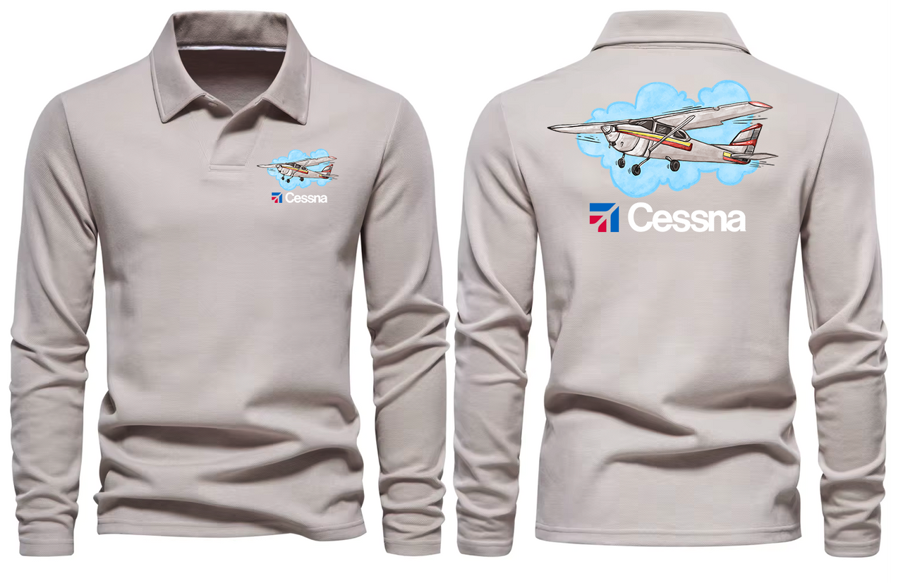 CESSNA LONG SLEEVE  POLO