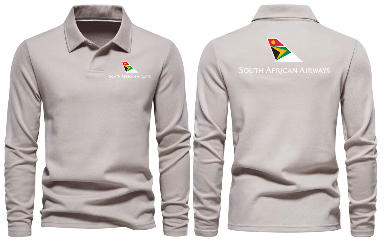 SOUTH AFRICA AIRWAYS LONG SLEEVE  POLO