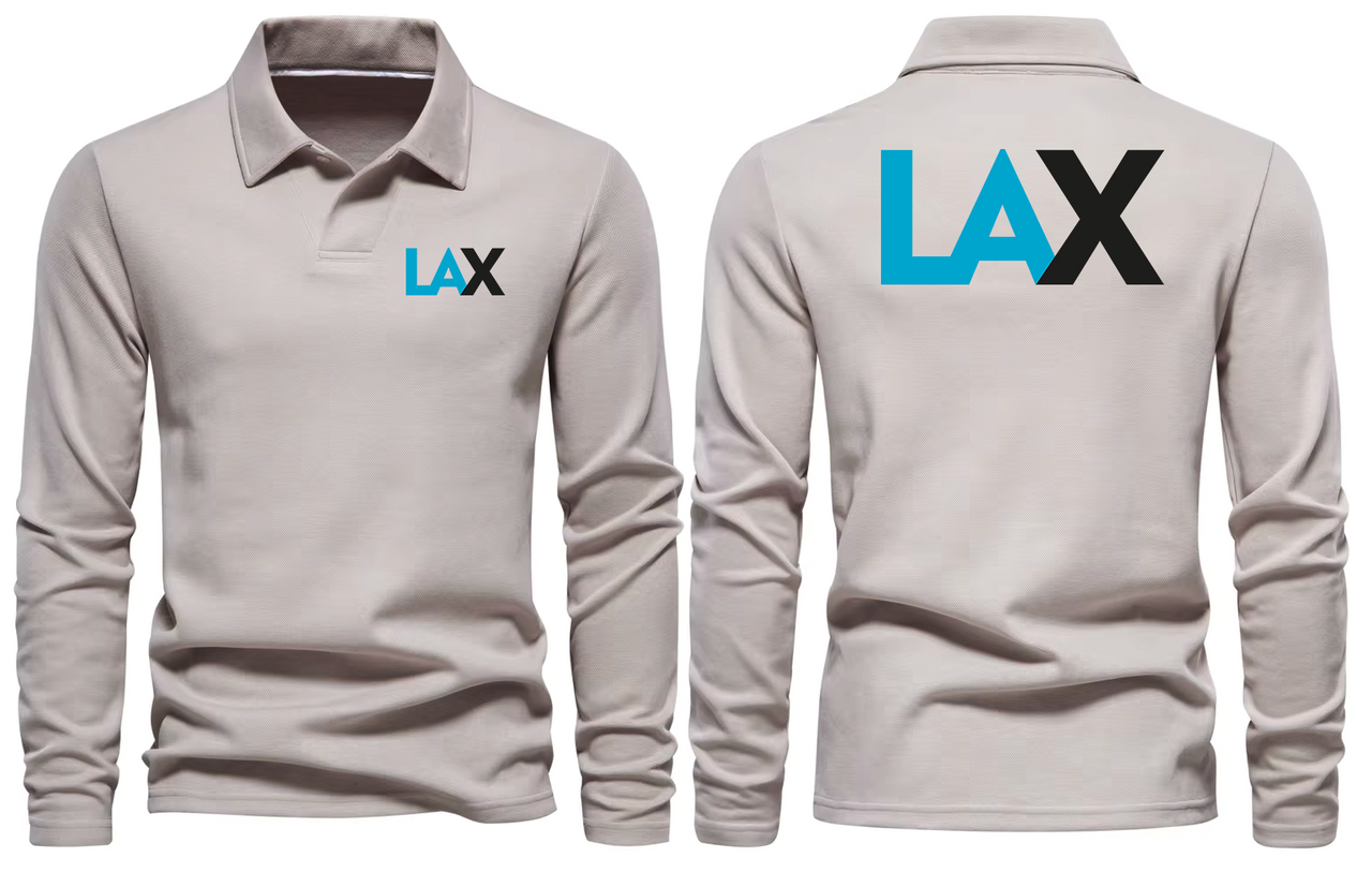 LAX AIRPORT LONG SLEEVE  POLO