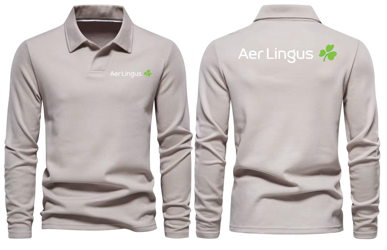 LINGUS AIRLINES LONG SLEEVE  POLO