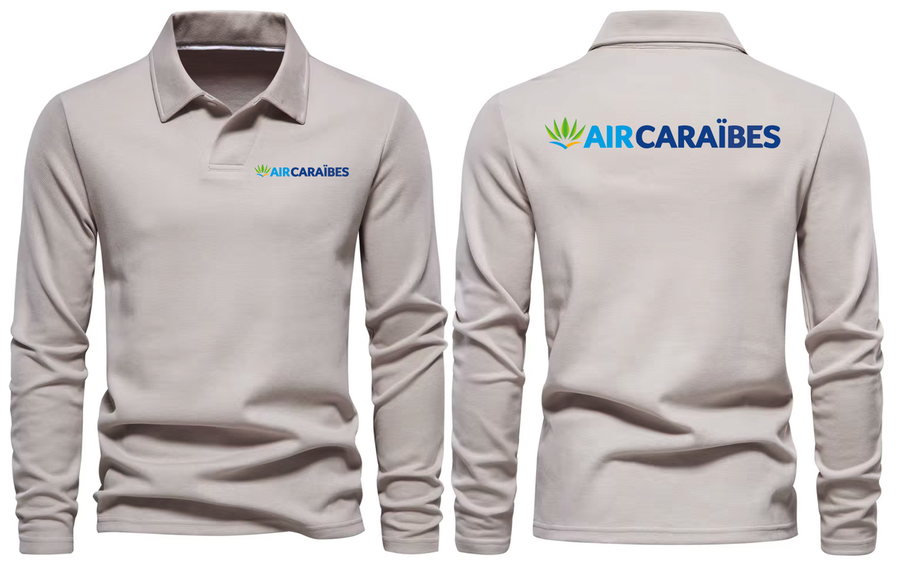 AIR CARAUBEES LONG SLEEVE  POLO