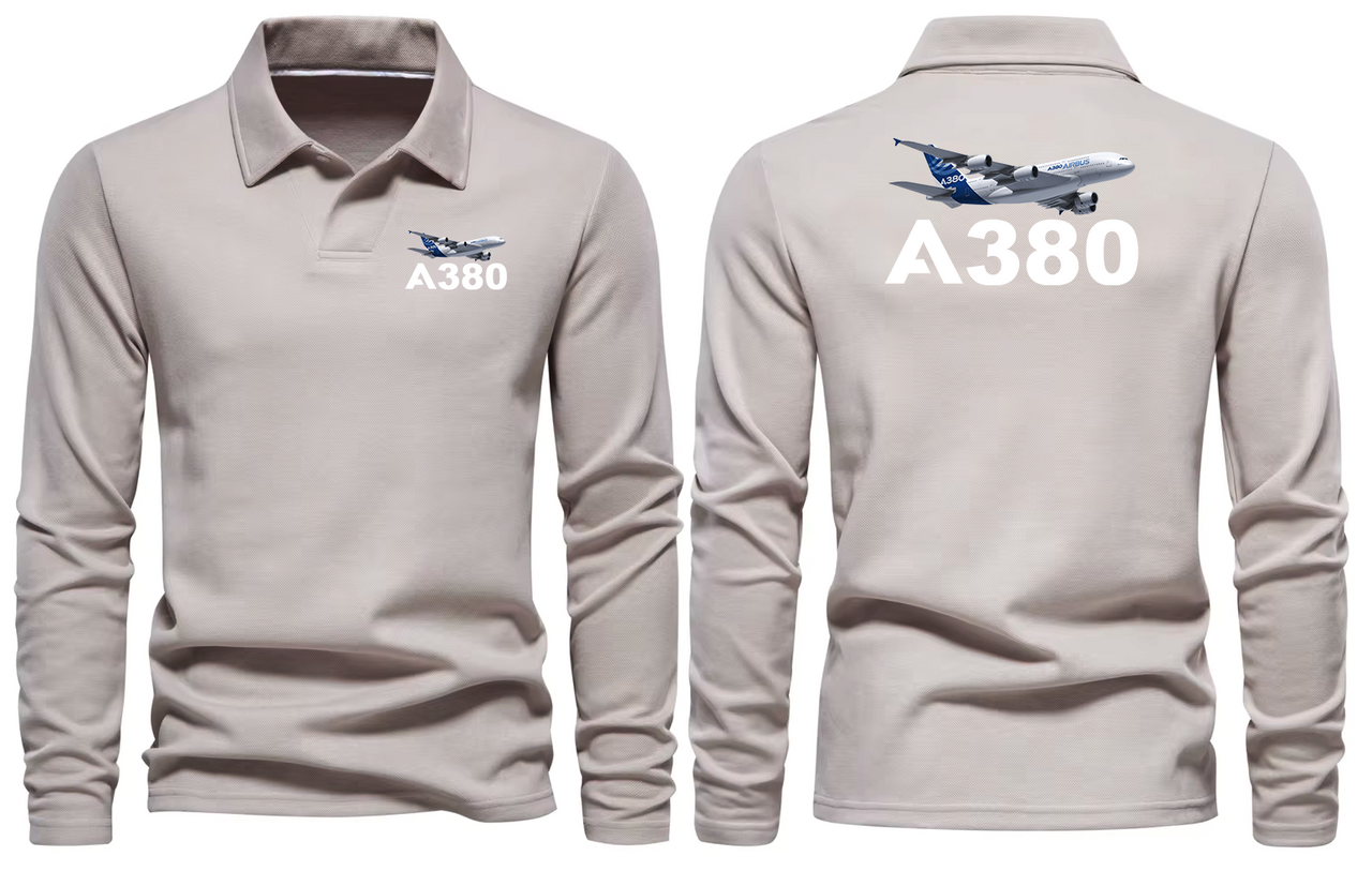 AIRBUS A380 LONG SLEEVE  POLO