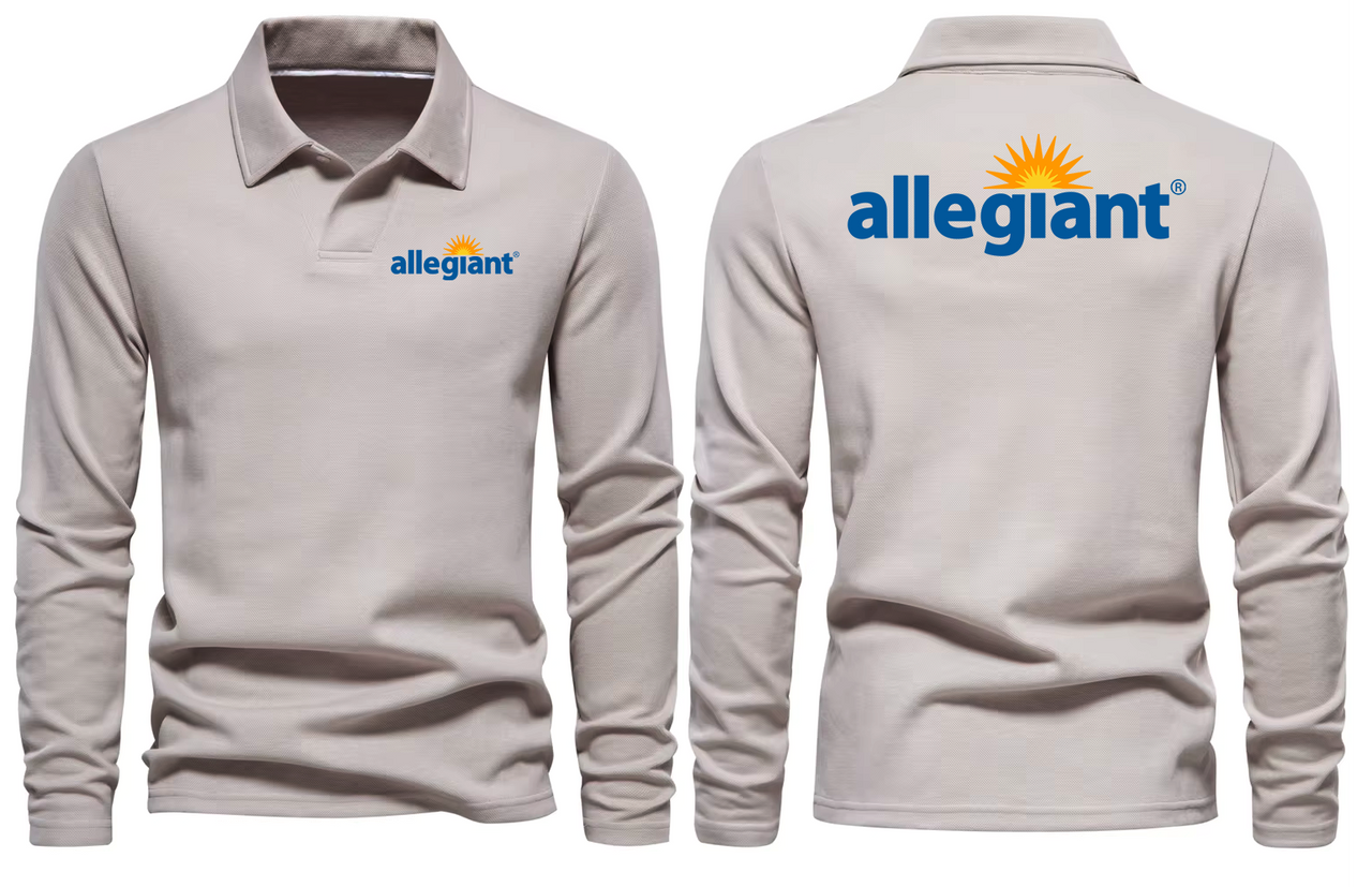 ALLEGIANT AIRWAYS LONG SLEEVE  POLO