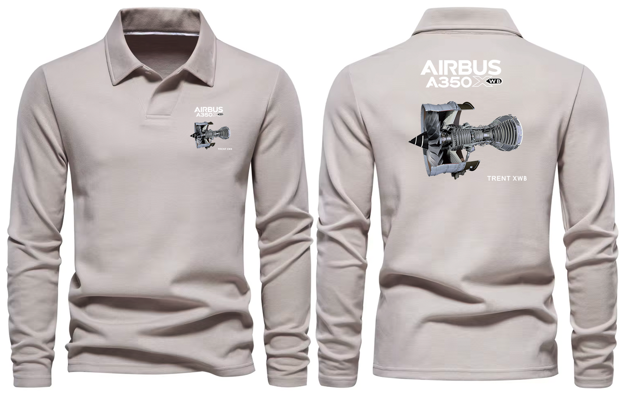 AIRBUS 350 TRENT XWB LONG SLEEVE  POLO