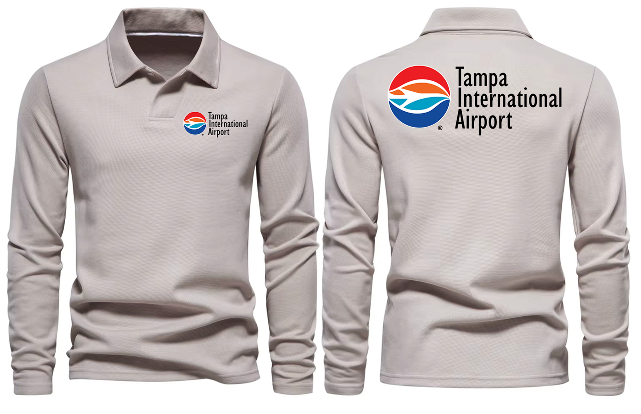 TAMPA AIRPORT LONG SLEEVE  POLO