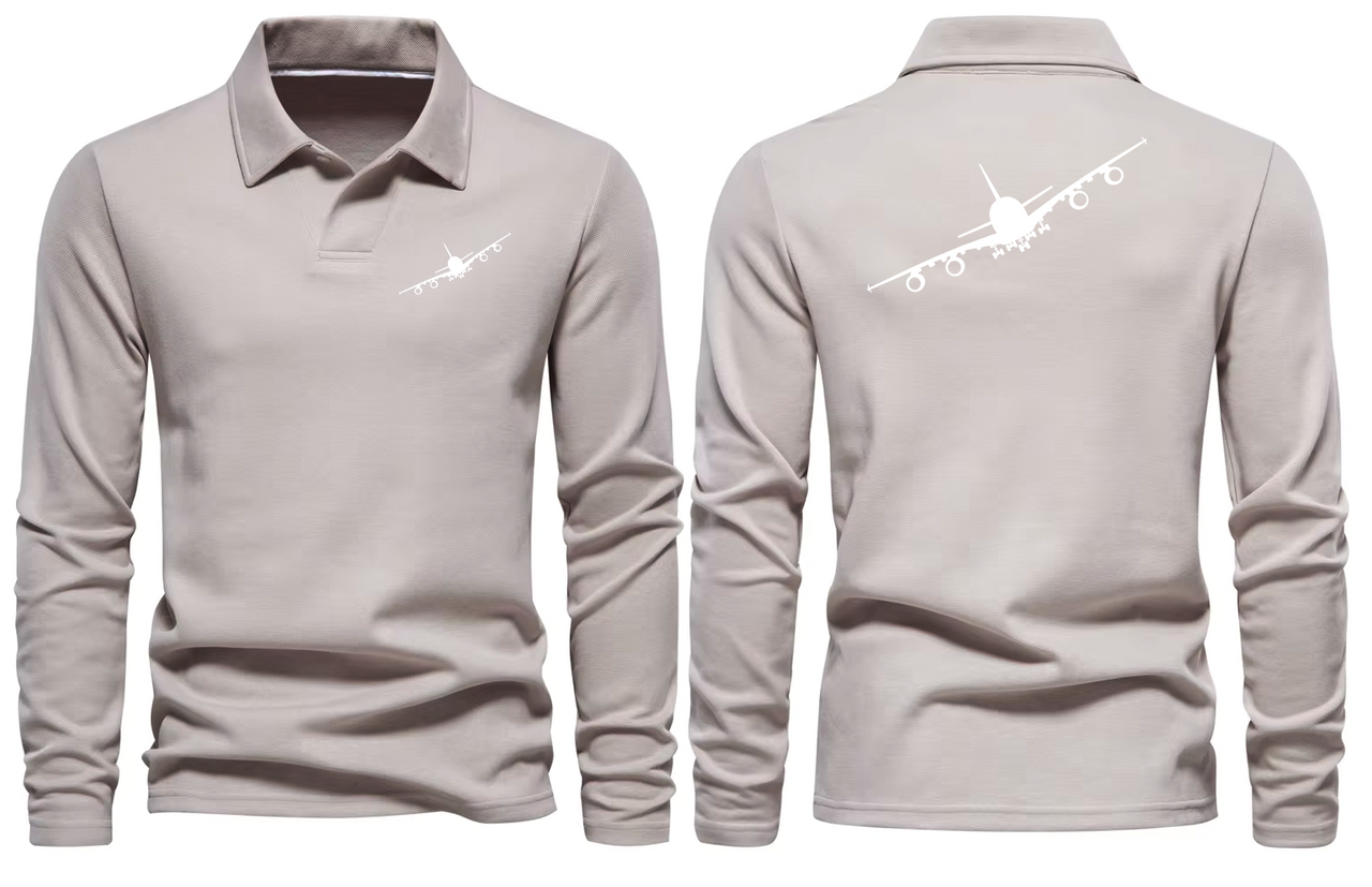 AIRBUS A380 LONG SLEEVE  POLO