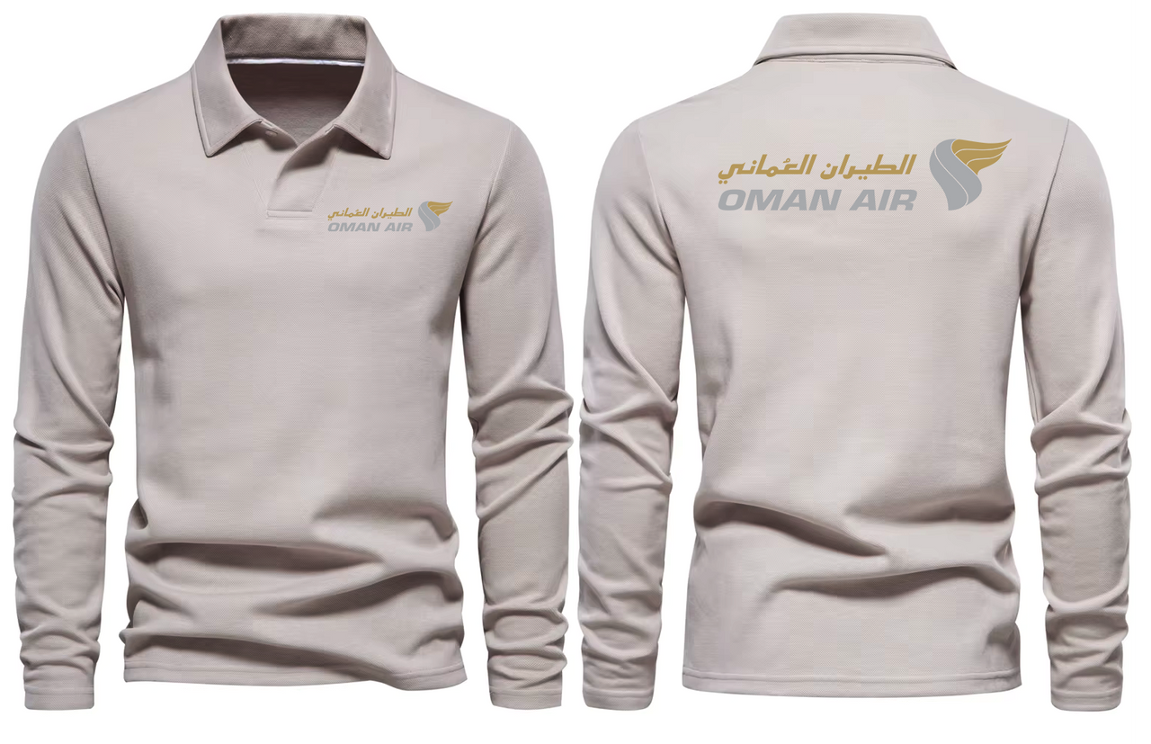 OMAN AIR LONG SLEEVE  POLO