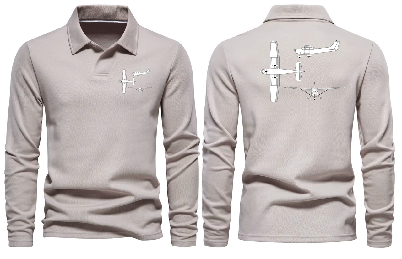 CESSNA LONG SLEEVE  POLO