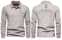 Thumbnail for PITTSBURGH AIRPORT LONG SLEEVE  POLO