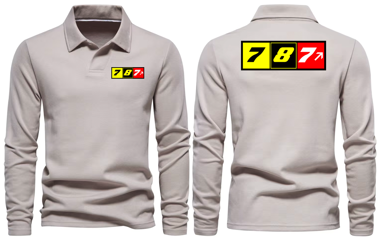 BOEING 787  LONG SLEEVE  POLO