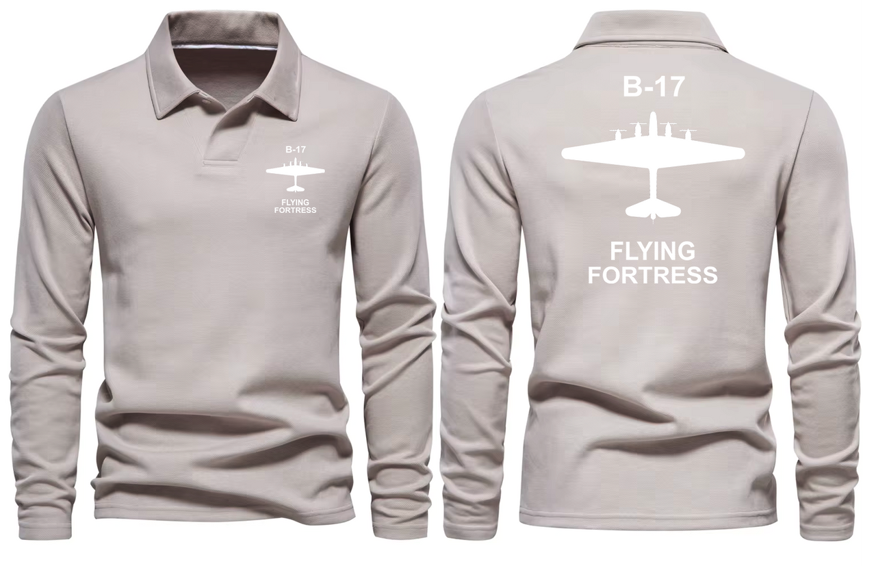 BOEING 17 LONG SLEEVE  POLO
