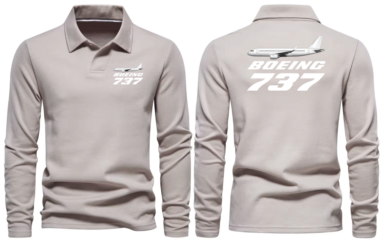 BOEING 737 LONG SLEEVE  POLO