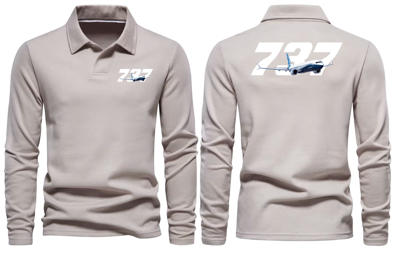 BOEING 737 LONG SLEEVE  POLO