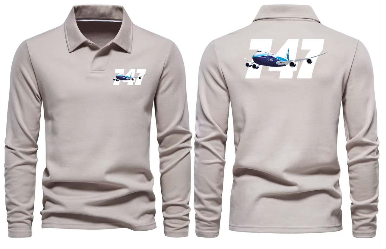 BOEING 747  LONG SLEEVE  POLO