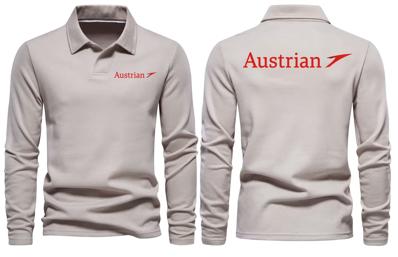 AUSTRAIN AIRLINES LONG SLEEVE  POLO