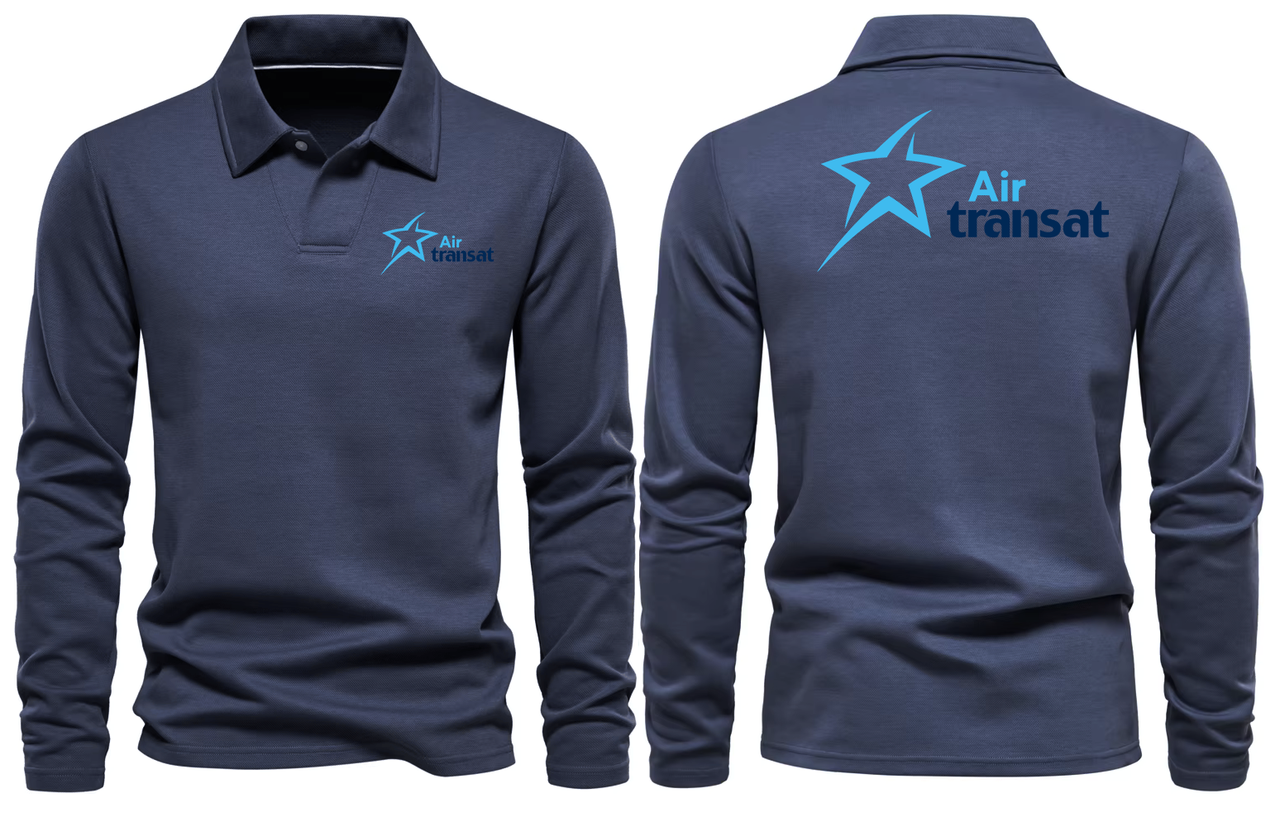 AIR TRANSAT LONG SLEEVE  POLO