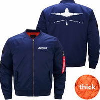 Thumbnail for Boeing 747 RUNWAY Ma-1 Bomber Jacket Flight Jacket Aviator Jacket THE AV8R