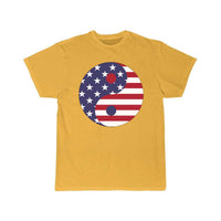 Thumbnail for American Flag Yin Yang With Stroke T Shirt THE AV8R