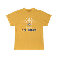 Thumbnail for P 38 Lightning Fighter Aircraft Carrier Aviation T-SHIRT THE AV8R
