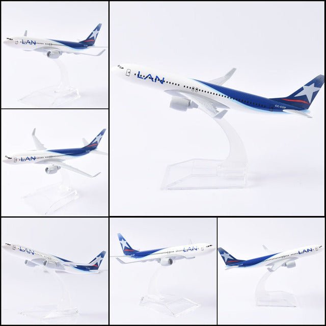 16CM PLANE MODEL AIRPLANE MODEL BRAZIL VARIG AIRLINES BOEING 737 AIRCRAFT MODEL DIECAST METAL 1:400 AIRPLANES MODEL - PILOTSX