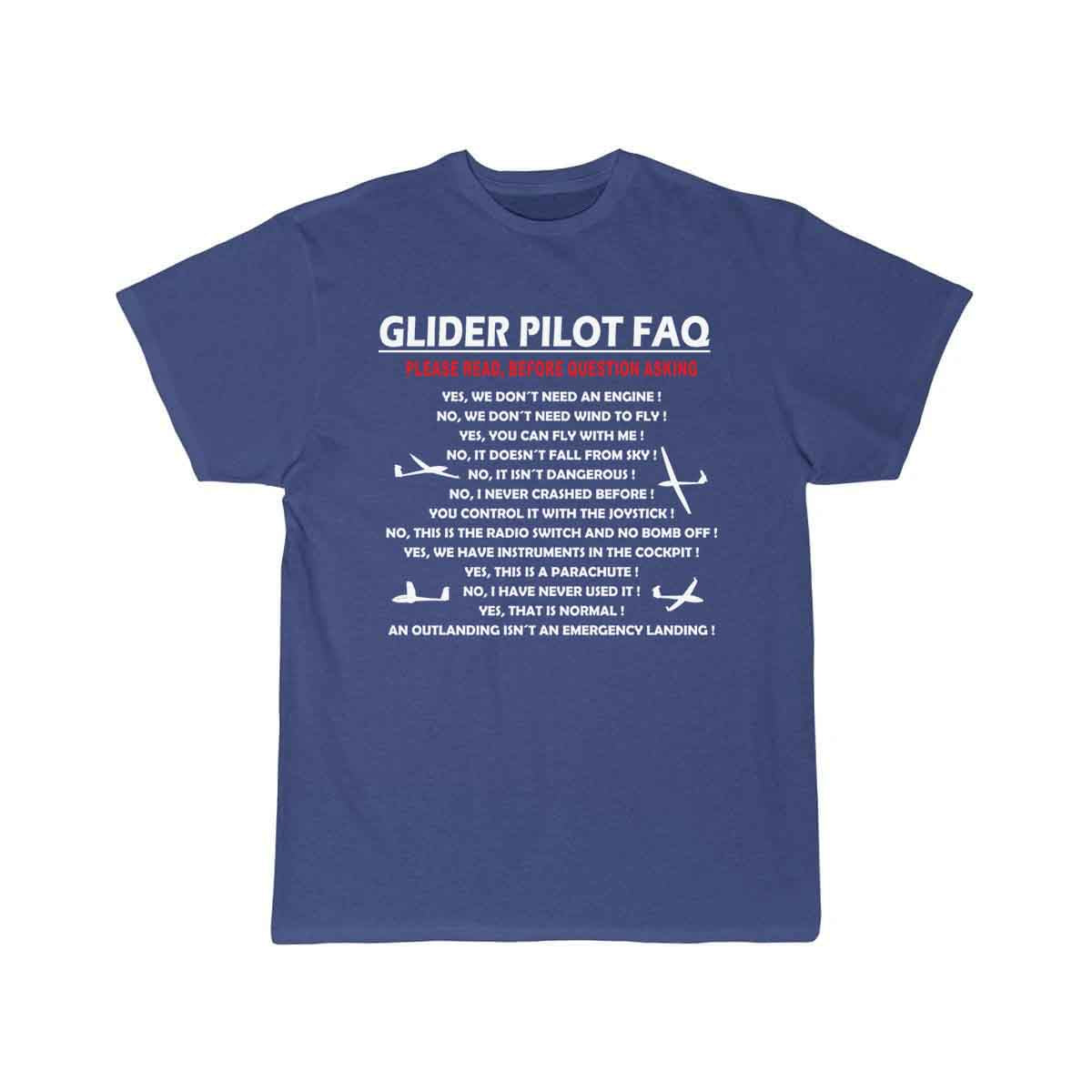 glider pilot FAQ funny T-SHIRT THE AV8R