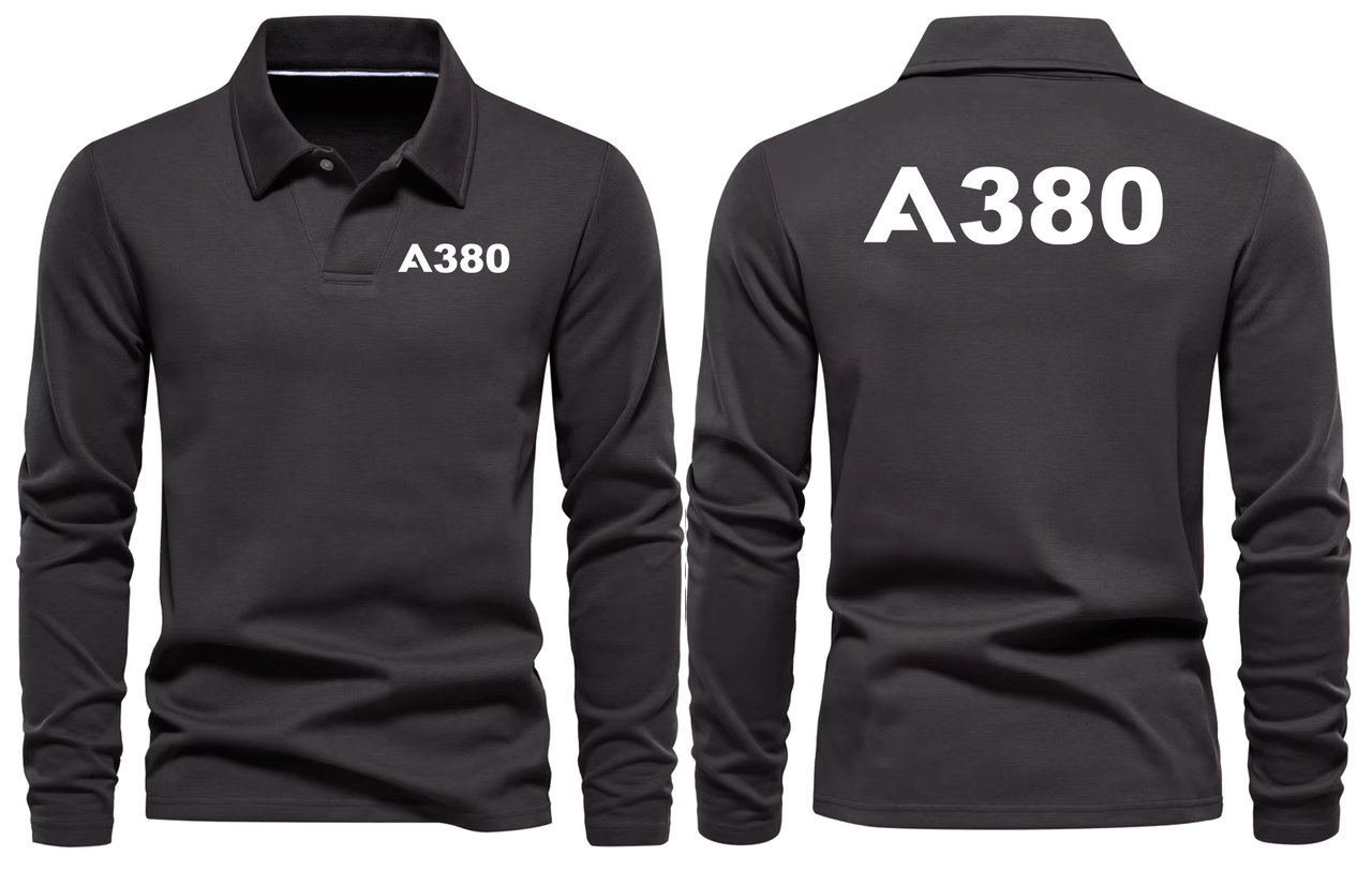 AIRBUS A380 LONG SLEEVE  POLO
