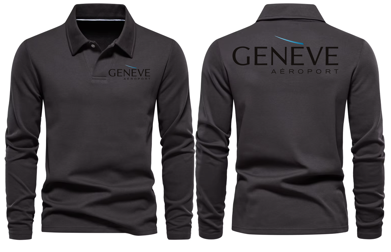 GENEVE AIRPORT LONG SLEEVE  POLO