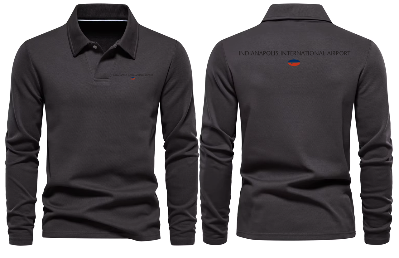 INDIANPOLIS AIRPORT LONG SLEEVE  POLO