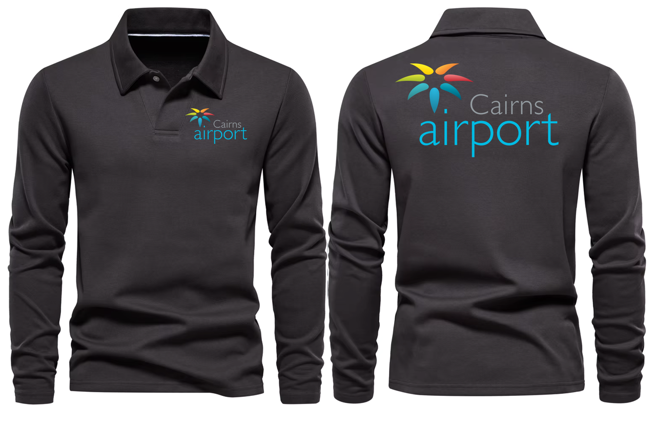 CAIRNS AIRPORT LONG SLEEVE  POLO
