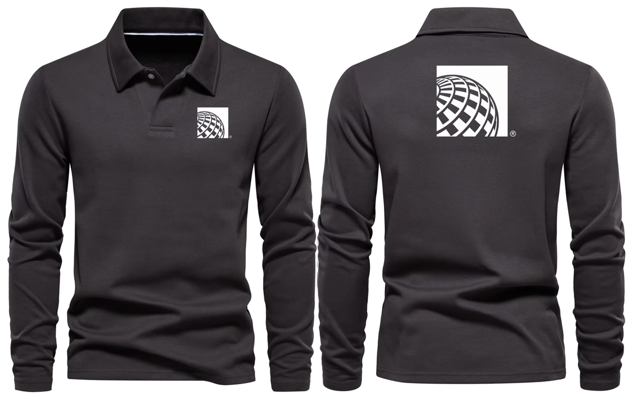 AIR UNITED AIRLINES LONG SLEEVE  POLO