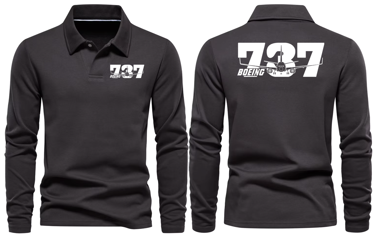 BOEING 737 LONG SLEEVE  POLO