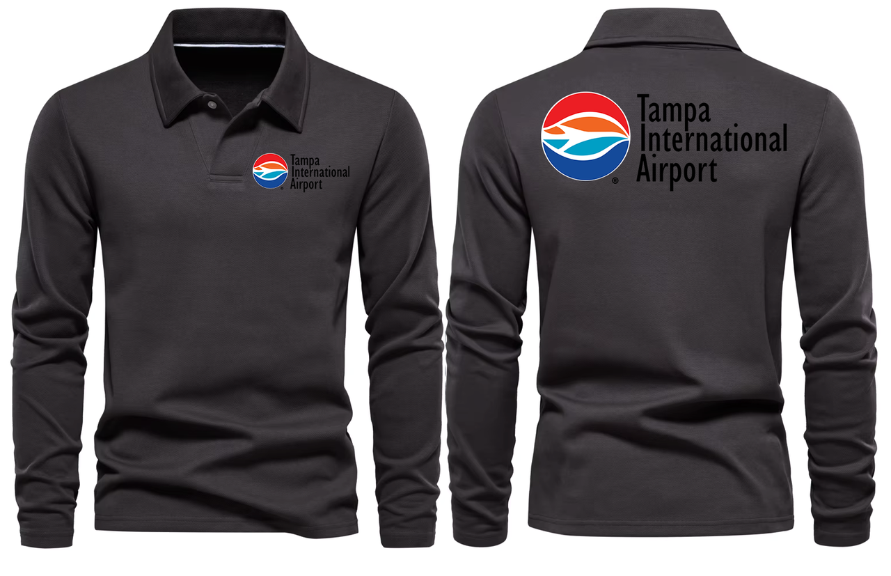 TAMPA AIRPORT LONG SLEEVE  POLO
