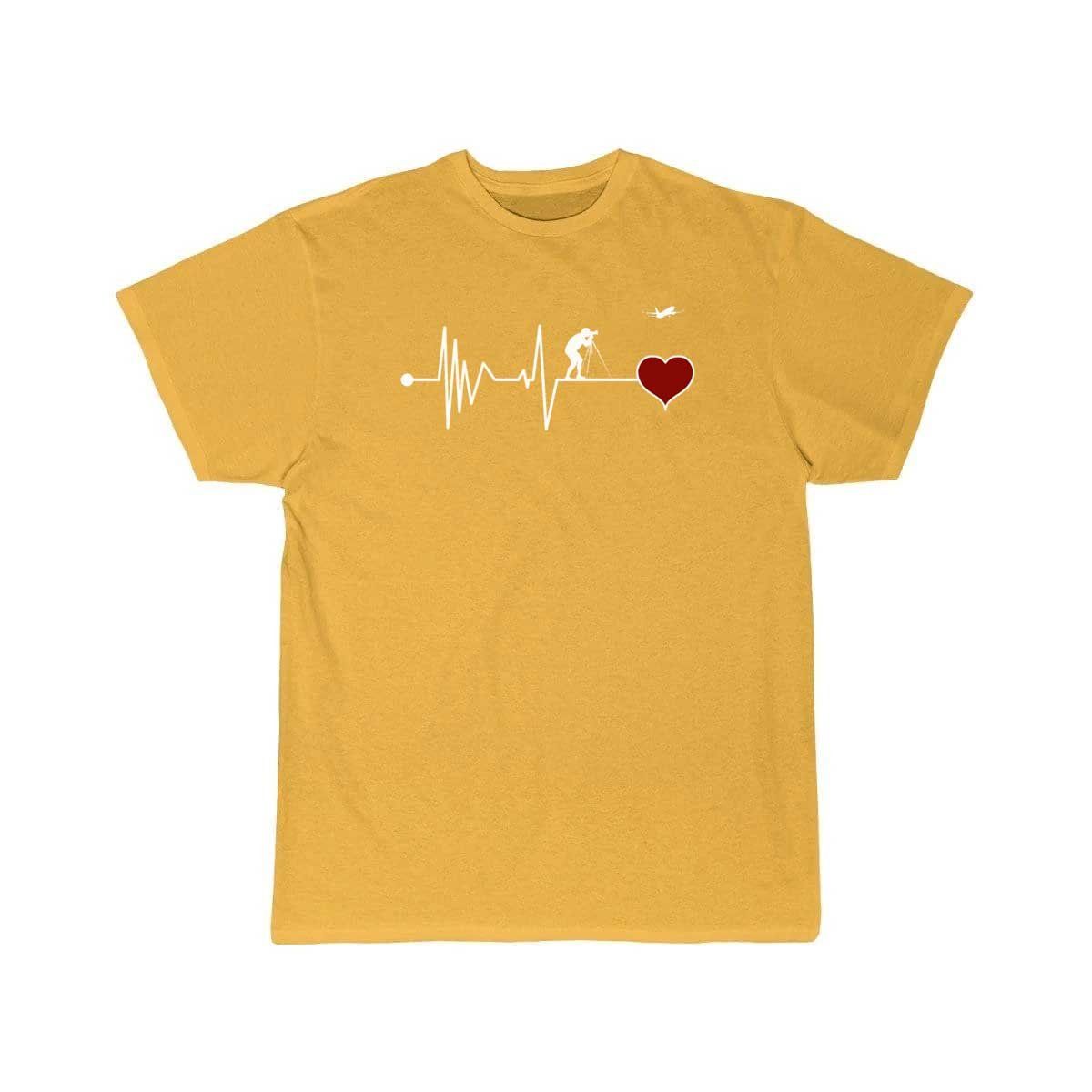 Plane Spotter Heartbeat Red Heart T-SHIRT THE AV8R