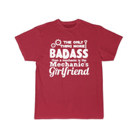Thumbnail for Badass Mechanic s Girlfriend  T-Shirt THE AV8R