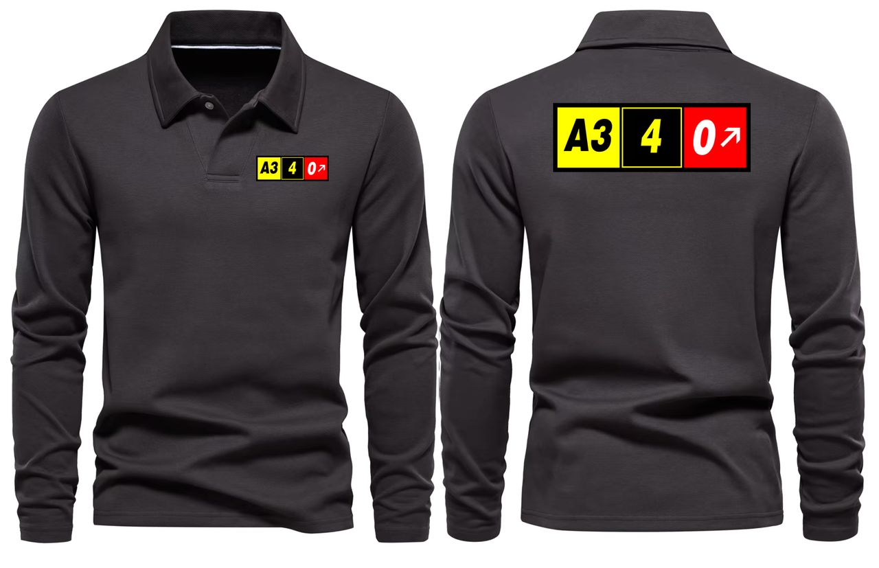 AIRBUS A340 LONG SLEEVE  POLO