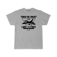 Thumbnail for Kick the Tires and Light the Fires Fighter Jet T Shirt THE AV8R