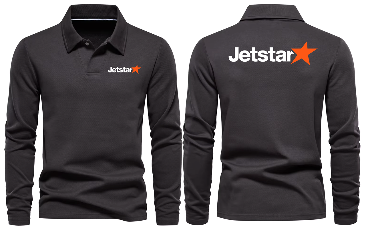 JETTSTAR  LONG SLEEVE  POLO