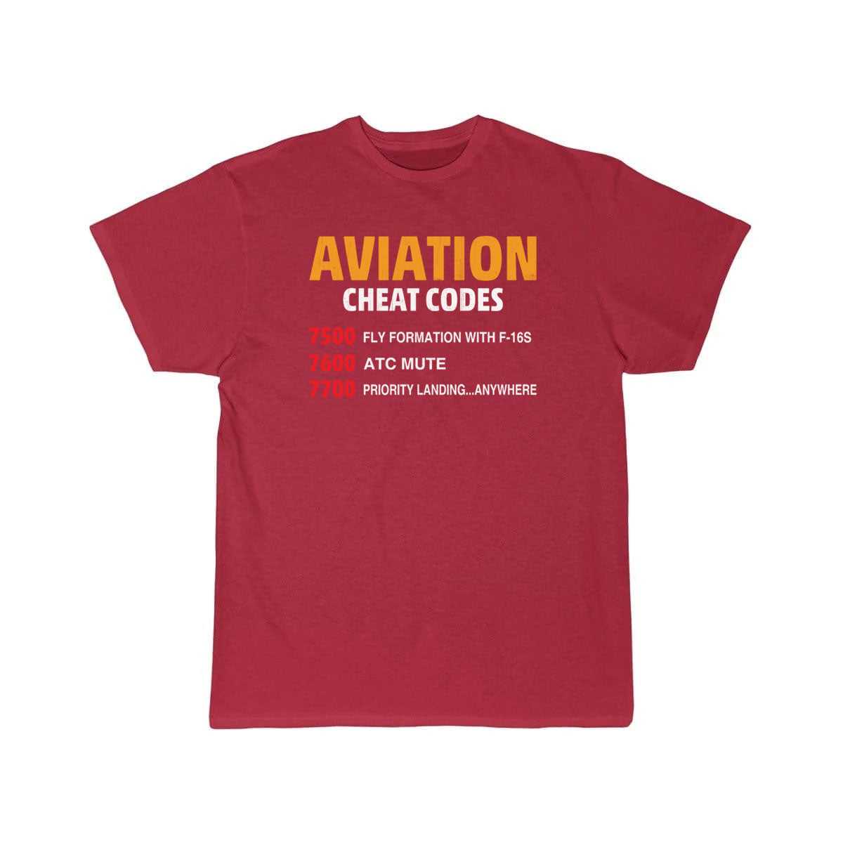 Aviation Cheat Codes - Funny For Pilots And Atc T-SHIRT THE AV8R