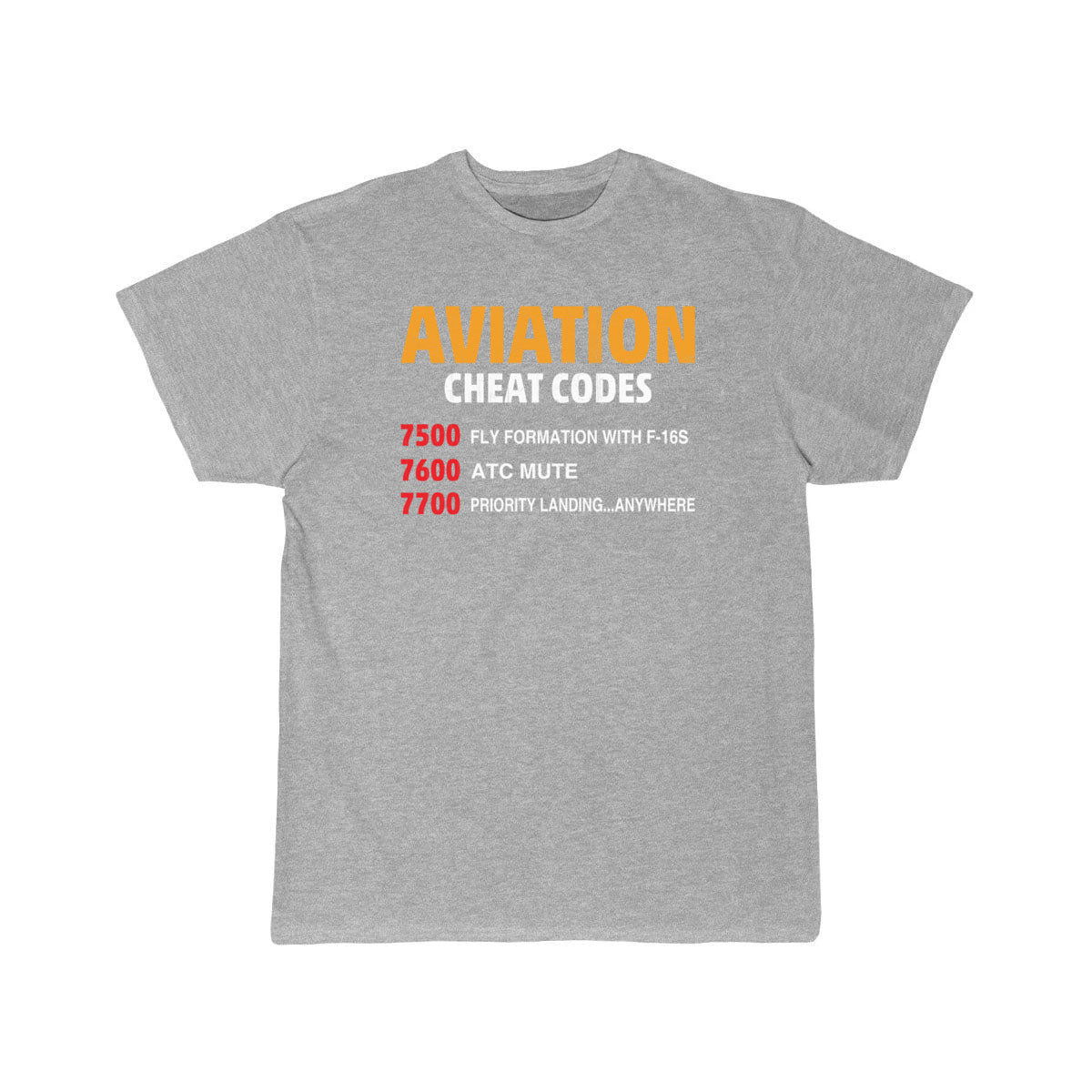 Aviation Cheat Codes - Funny For Pilots And Atc T-SHIRT THE AV8R