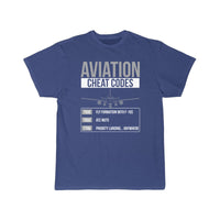 Thumbnail for Aviation Cheat Codes - Funny For Pilots And Atc T-SHIRT THE AV8R