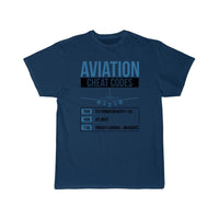 Thumbnail for Aviation Cheat Codes - Funny For Pilots And Atc T-SHIRT THE AV8R