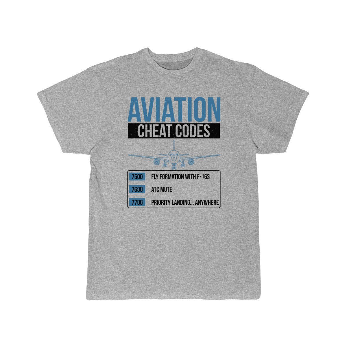 Aviation Cheat Codes - Funny For Pilots And Atc T-SHIRT THE AV8R