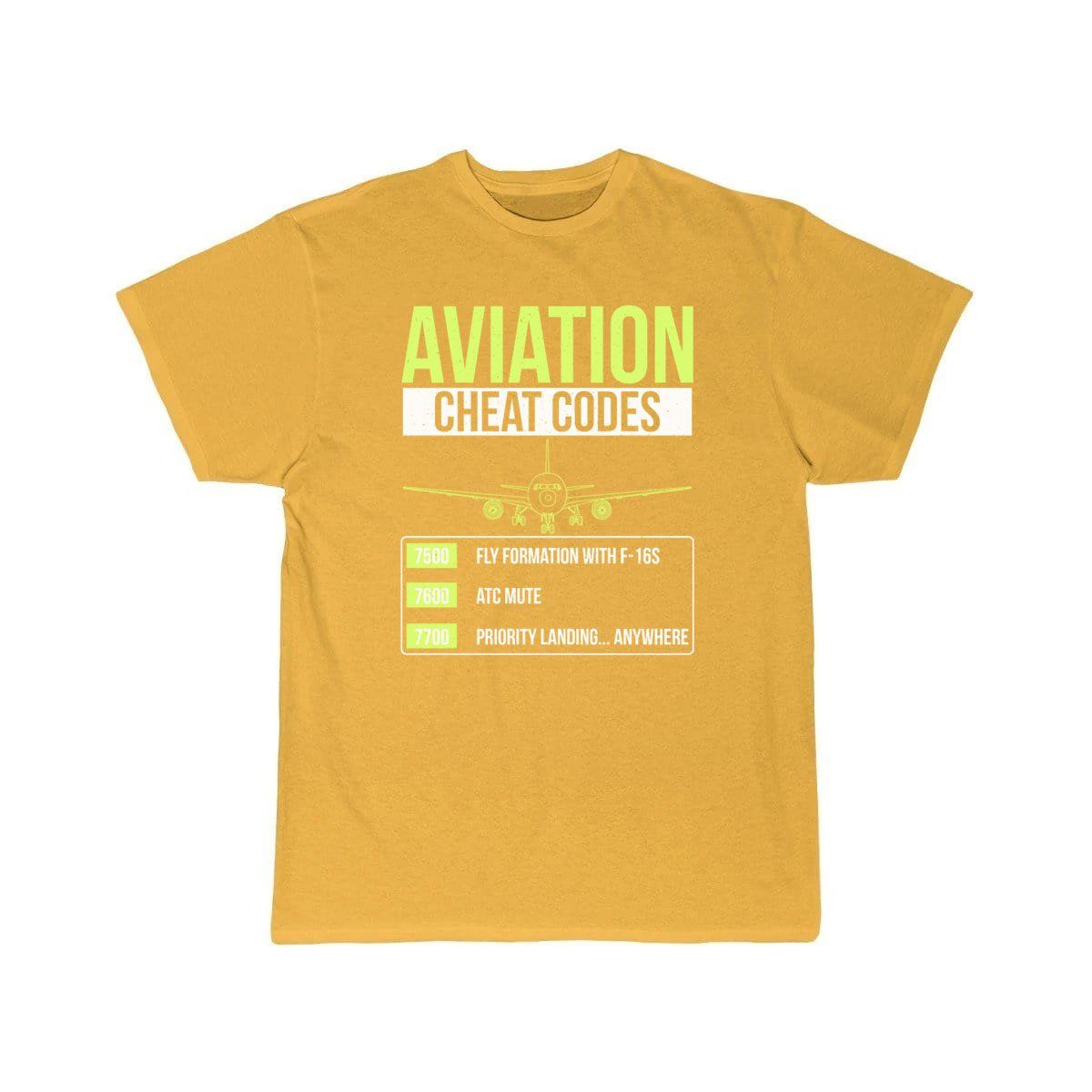 Aviation Cheat Codes Funny ATC Pilot  T-SHIRT THE AV8R