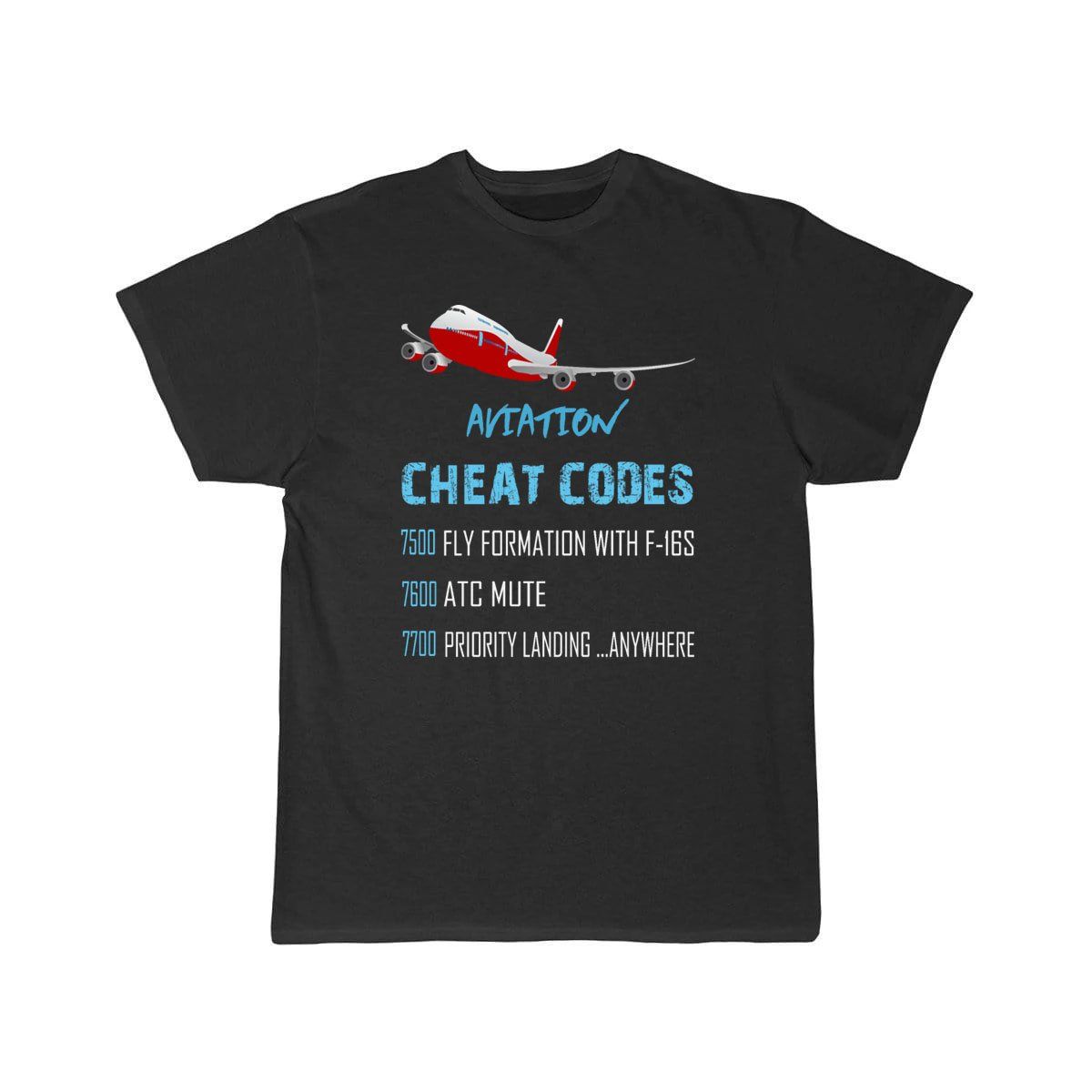 Aviation Cheat Codes 7500 7600 7700 T-SHIRT THE AV8R